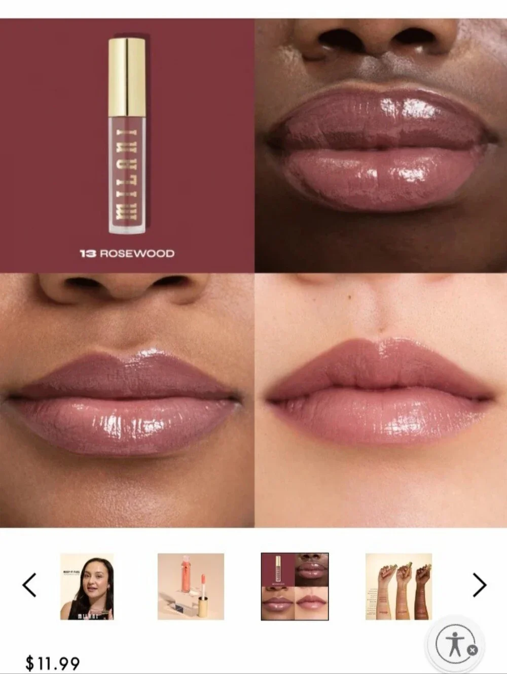🎉2•$13/3•$18🎉 MILANI Keep It Full Nourishing Lip Plumper In 13 Rosewood